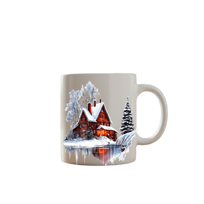 Winter Cabin Mug