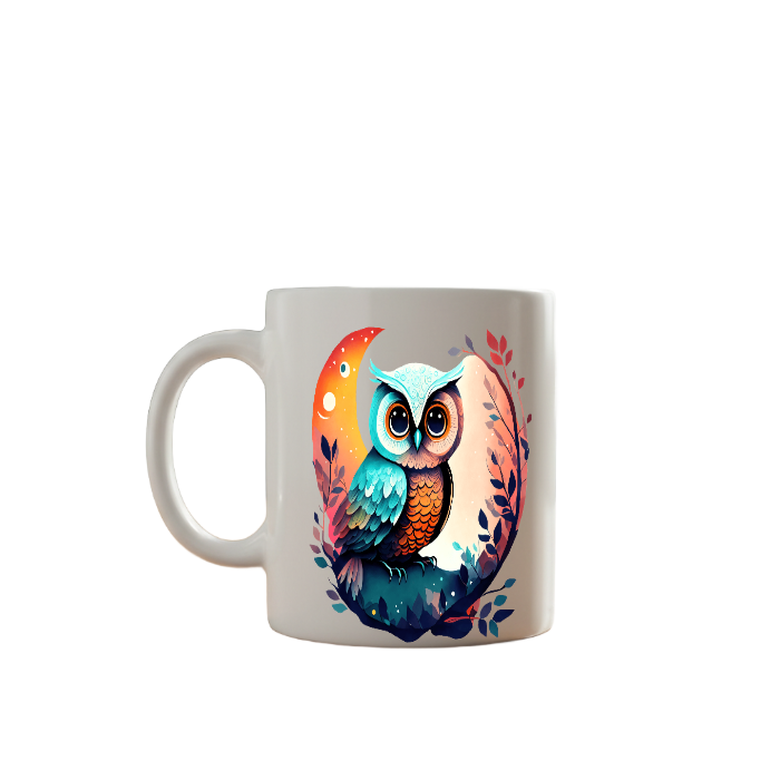 Colorful Owl Mug