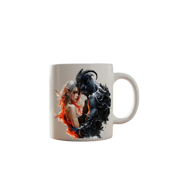 Fantasy Demon & Woman Art Mug