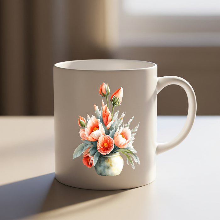 Floral Ceramic Mug