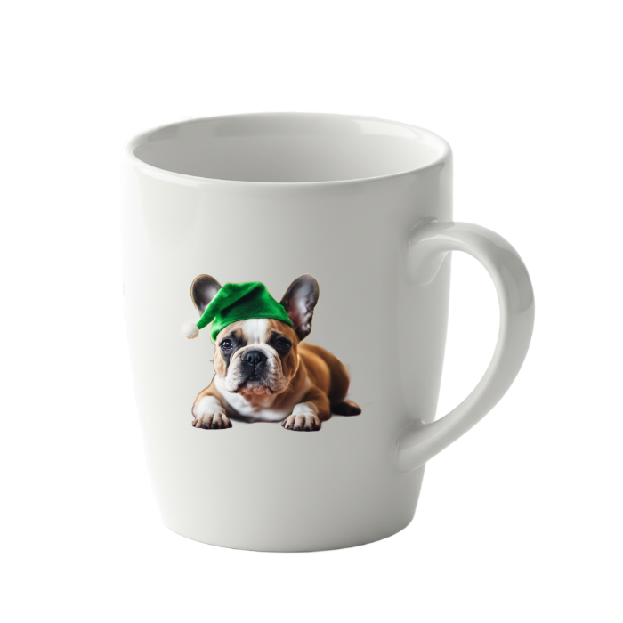 Festive French Bulldog Mug