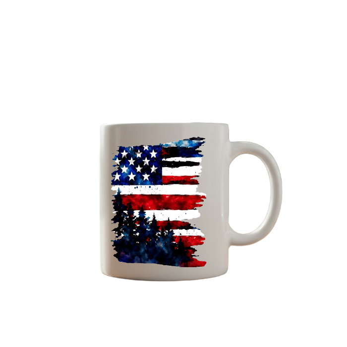 Patriotic American Flag Mug