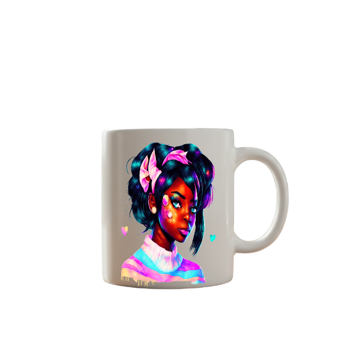 Colorful Girl Art Mug