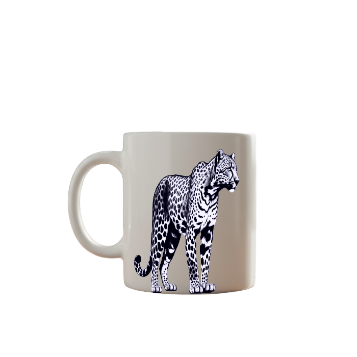 Leopard Print Ceramic Mug