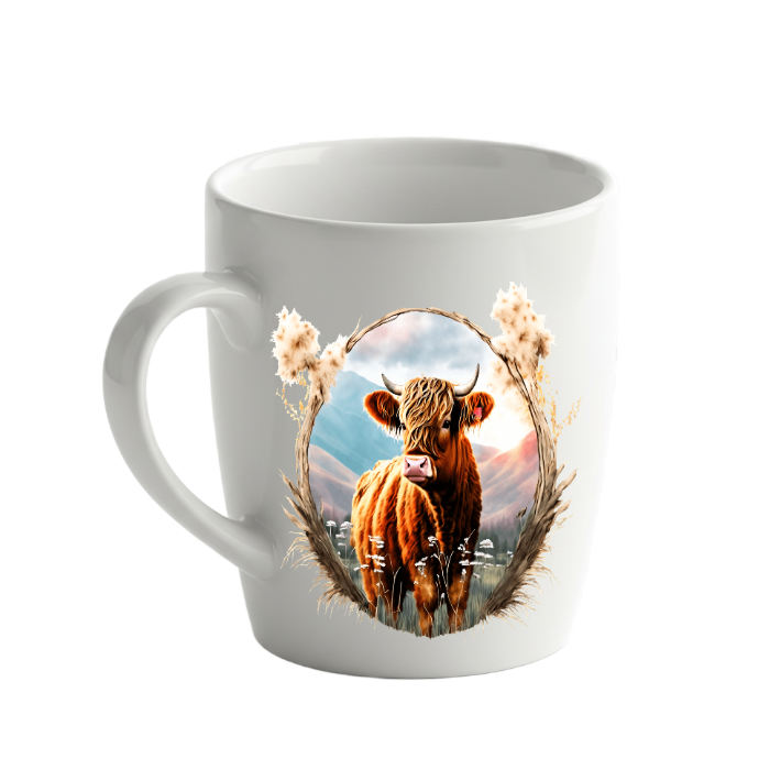 Highland Cow Ceramic Mug
