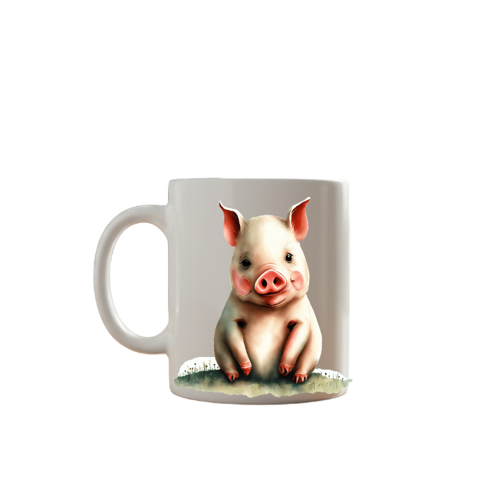 Cute Piglet Ceramic Mug