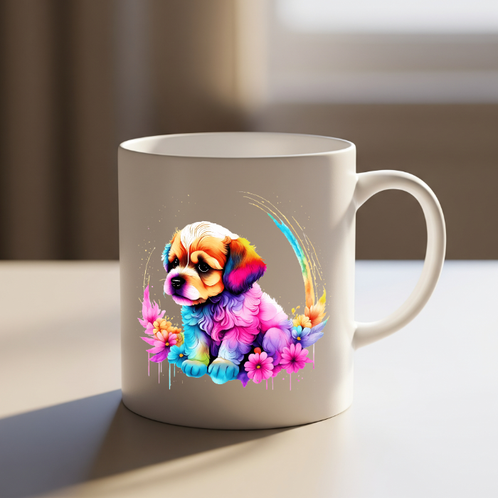 Colorful Puppy Mug
