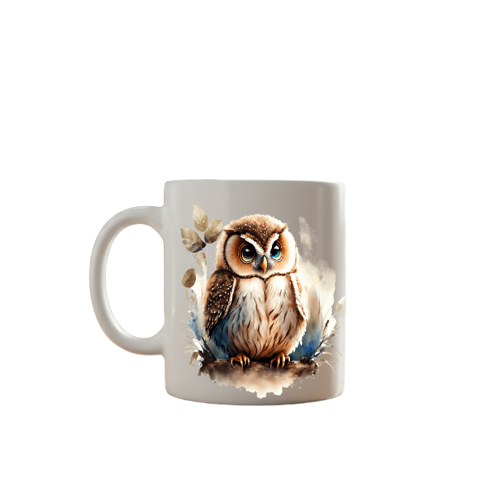 Owl Art Ceramic Mug