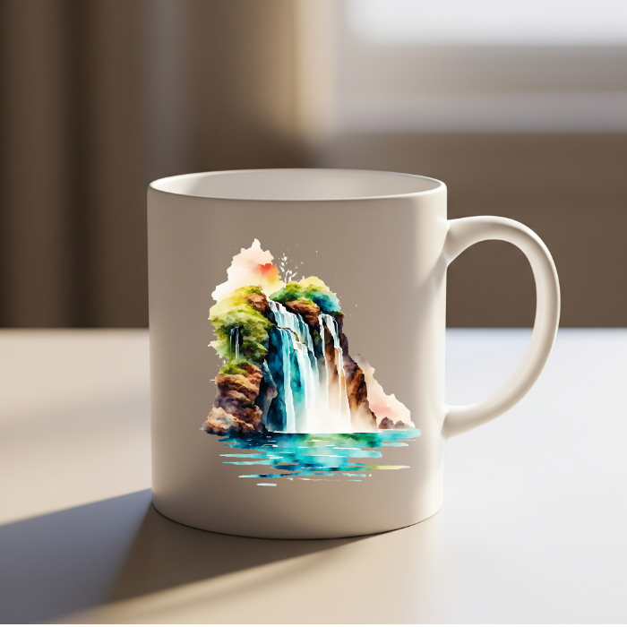 Waterfall Art Mug