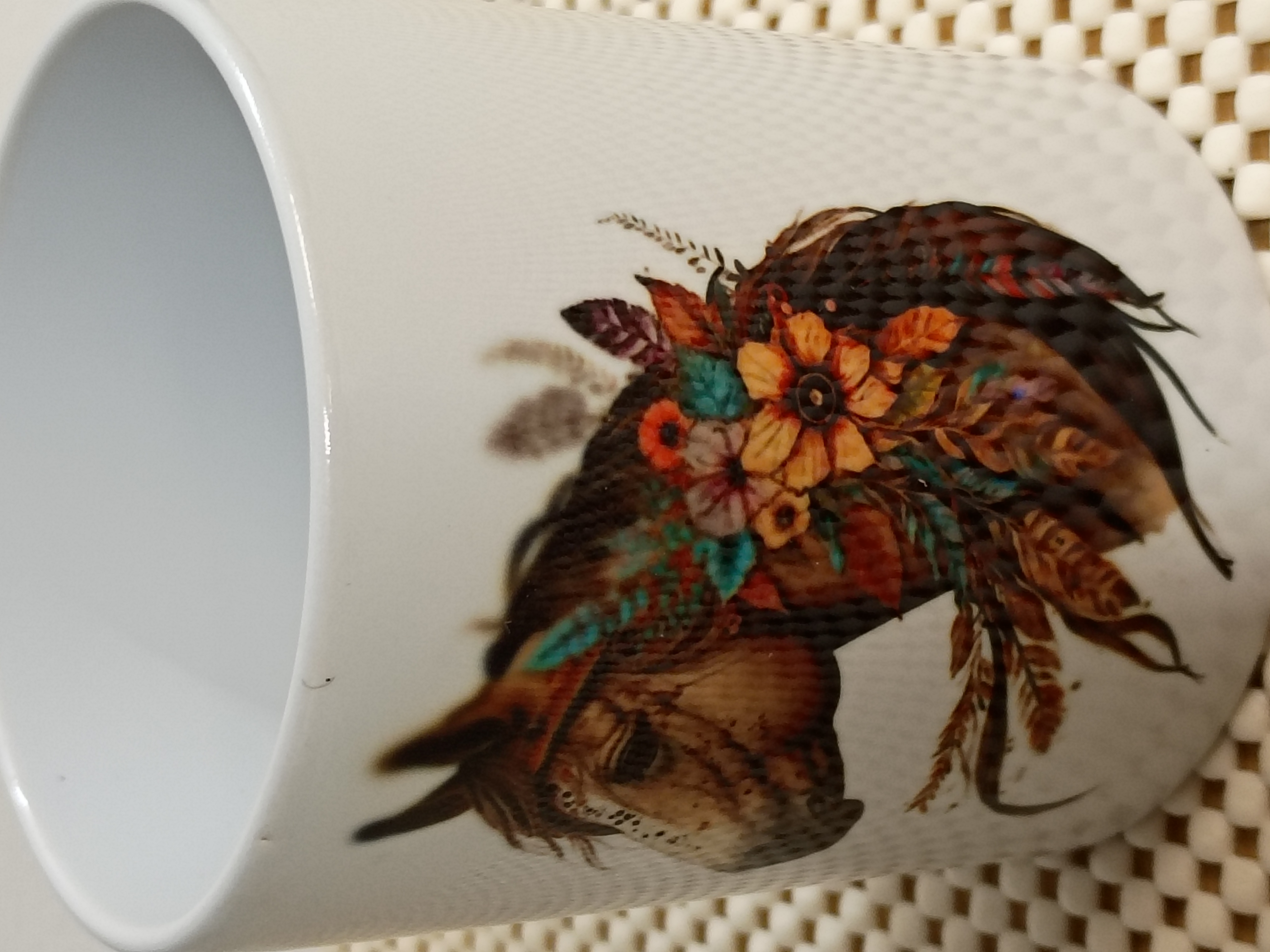 Floral Horse Ceramic Mug