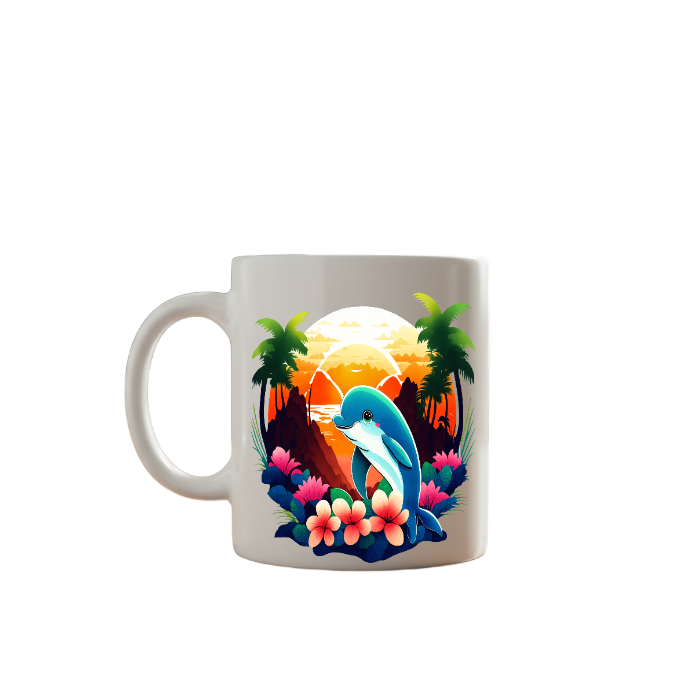Tropical Dolphin Mug