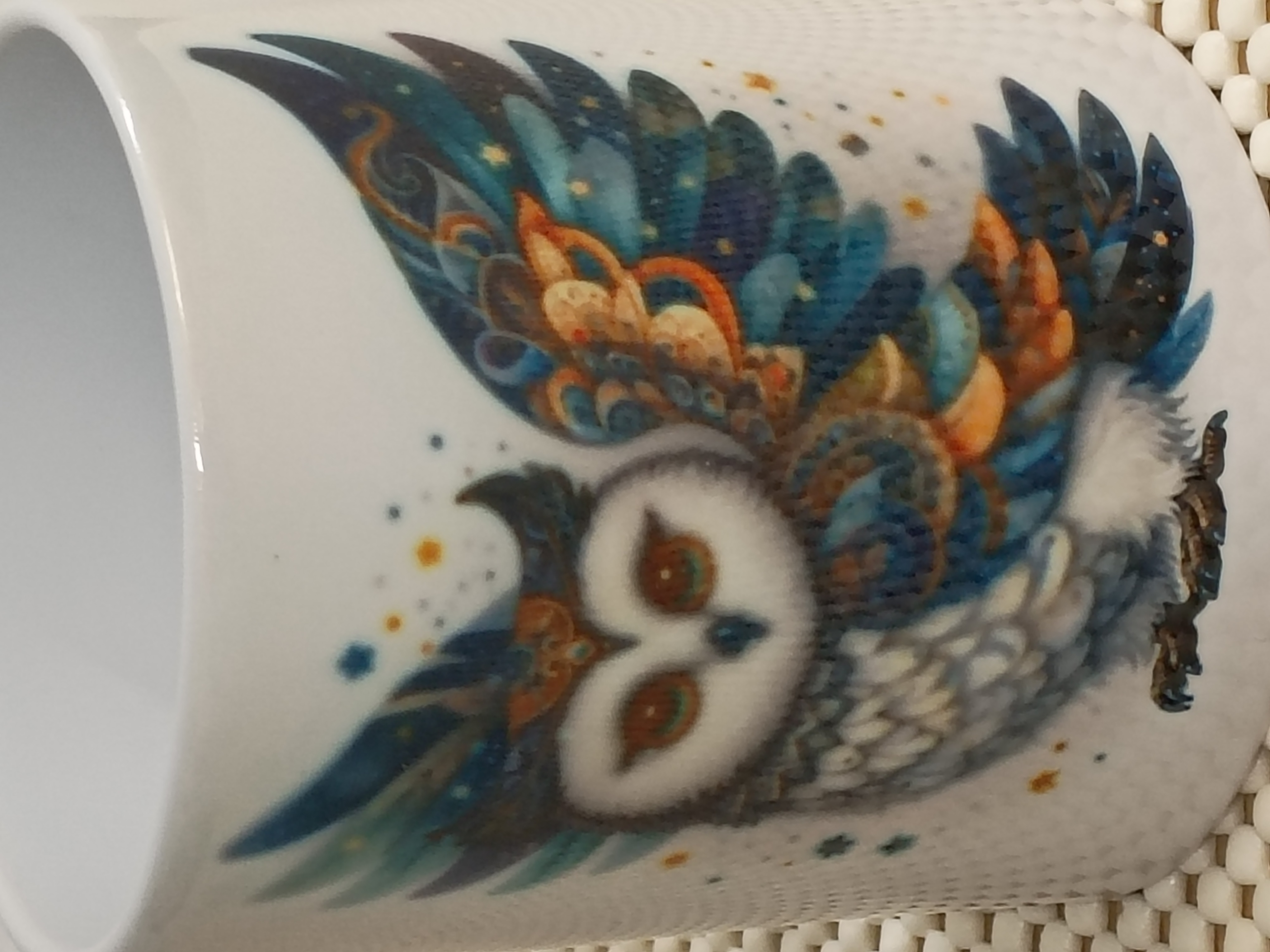Artistic Owl Ceramic Mug