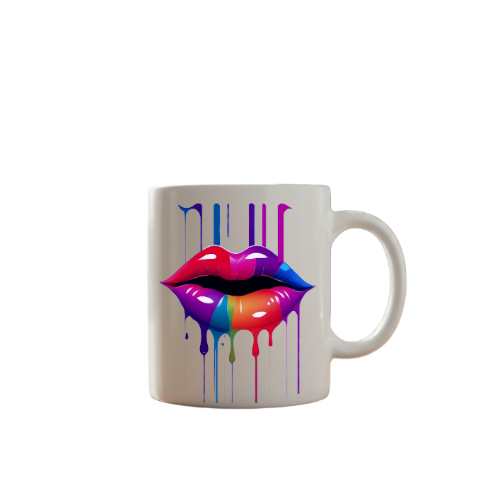 Colorful Lips Art Mug