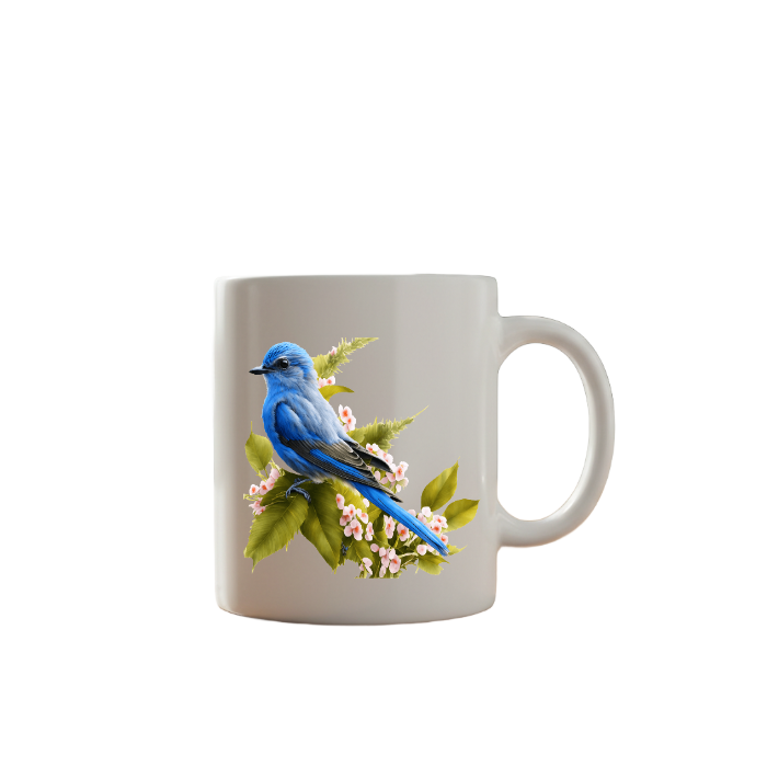 Blue Bird Ceramic Mug