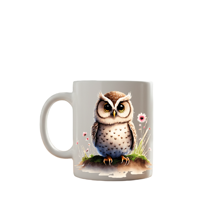 Owl Art Ceramic Mug