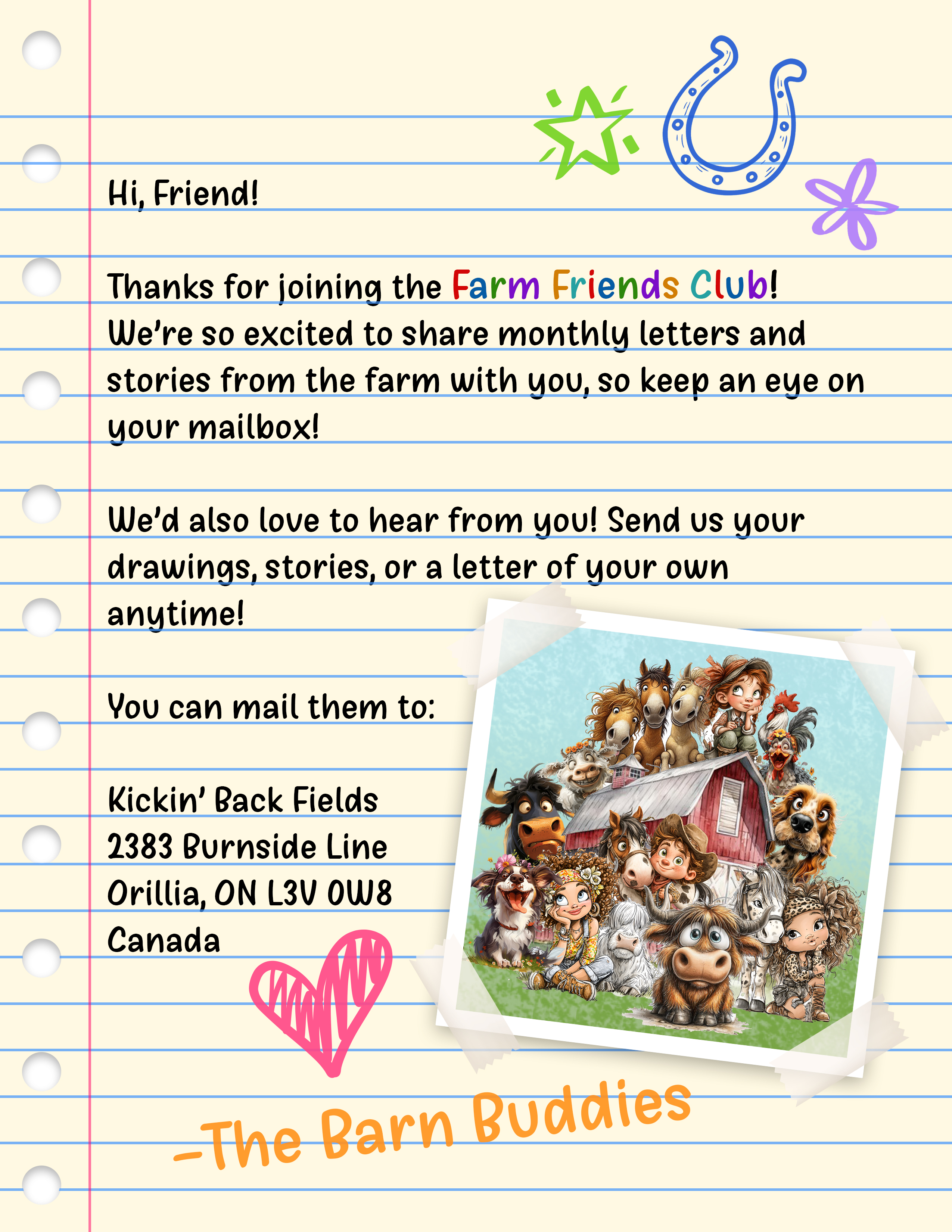 Farm Friends Club Discovery Journal & club