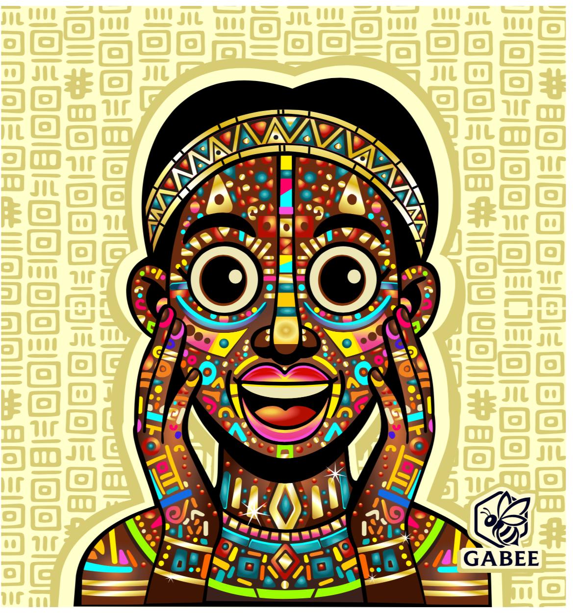 Colorful Tribal Art Poster