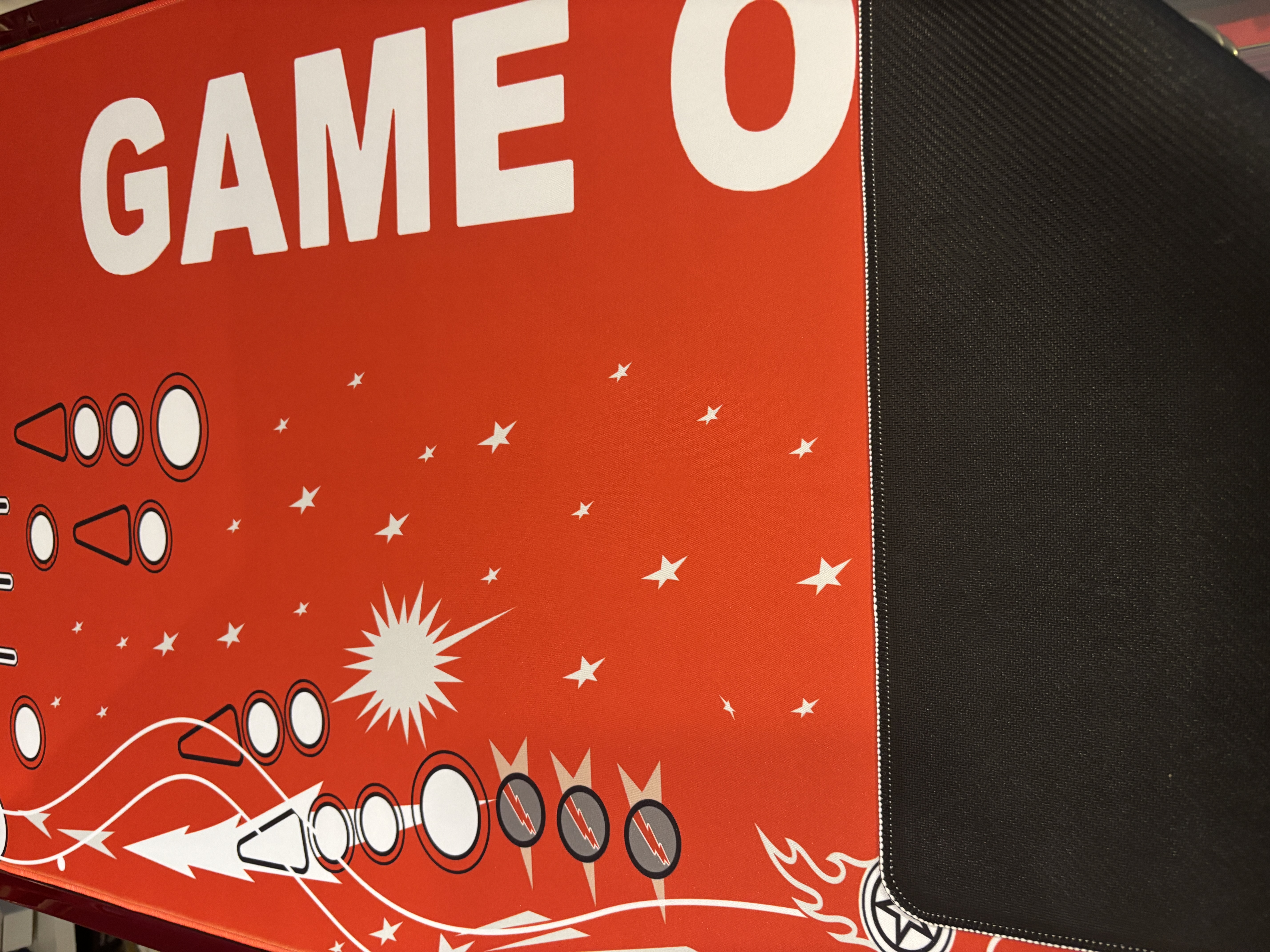 Game Over Black Glass Cover