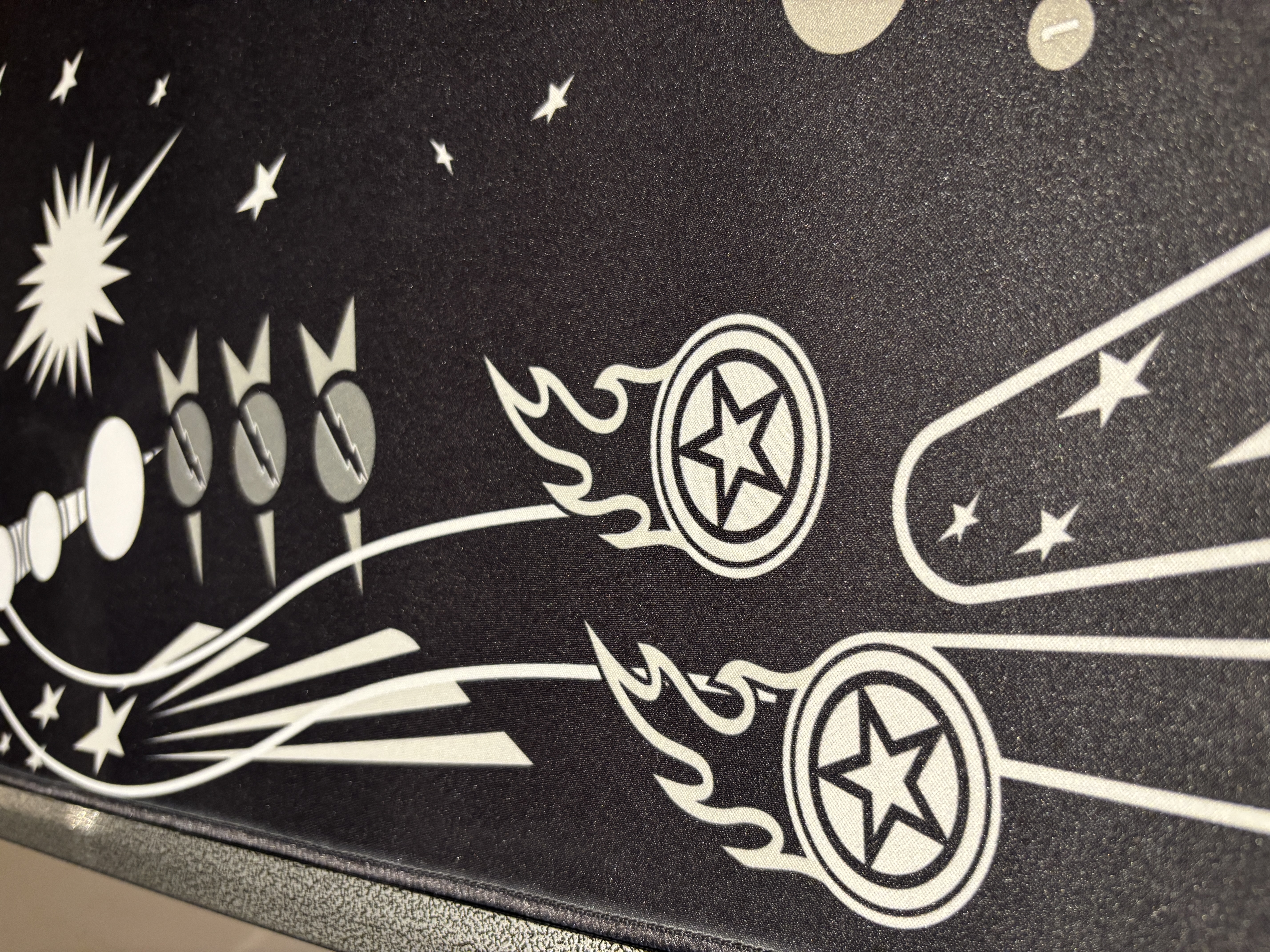 Game Over Black Glass Cover