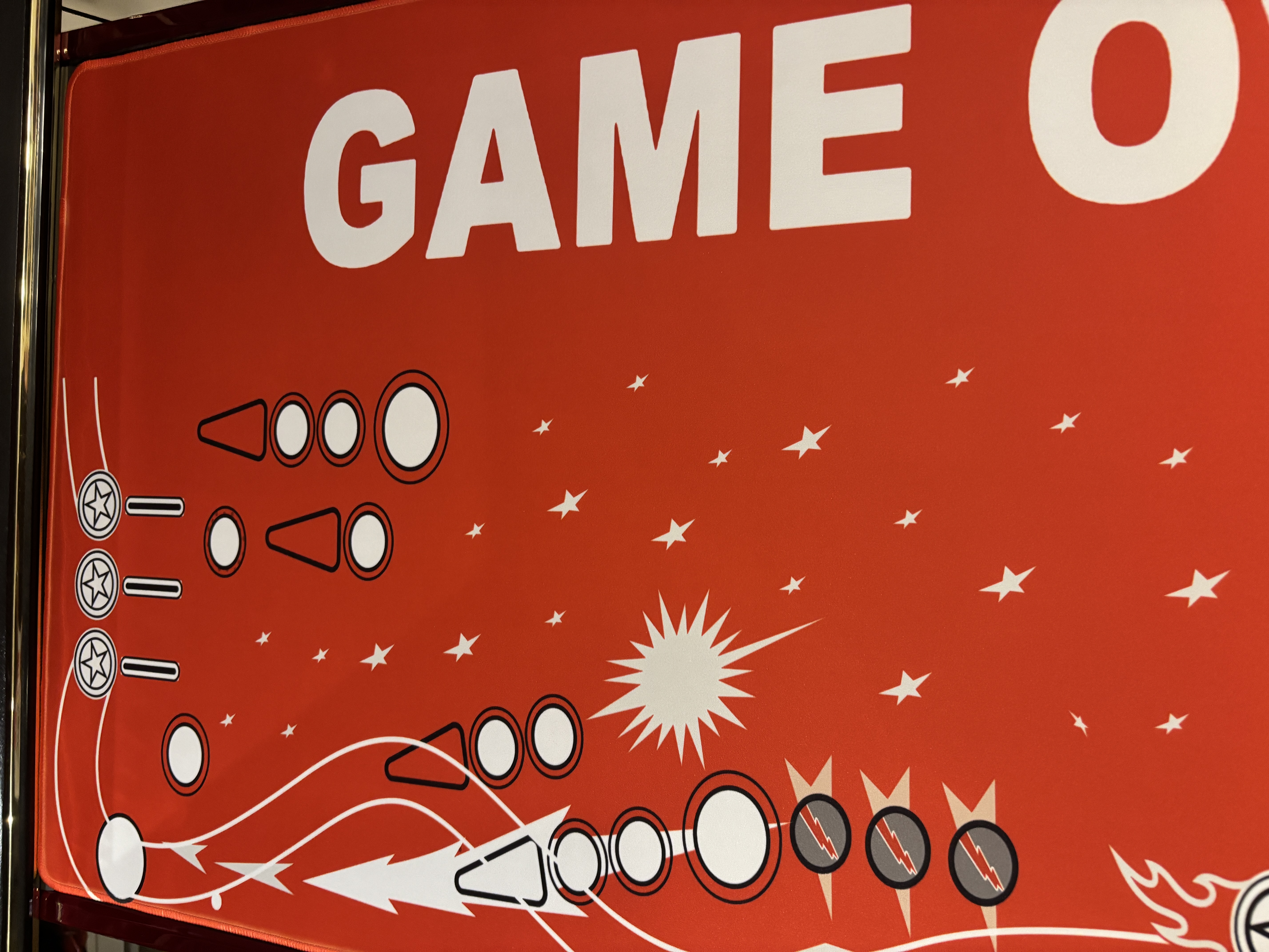 Game Over Black Glass Cover