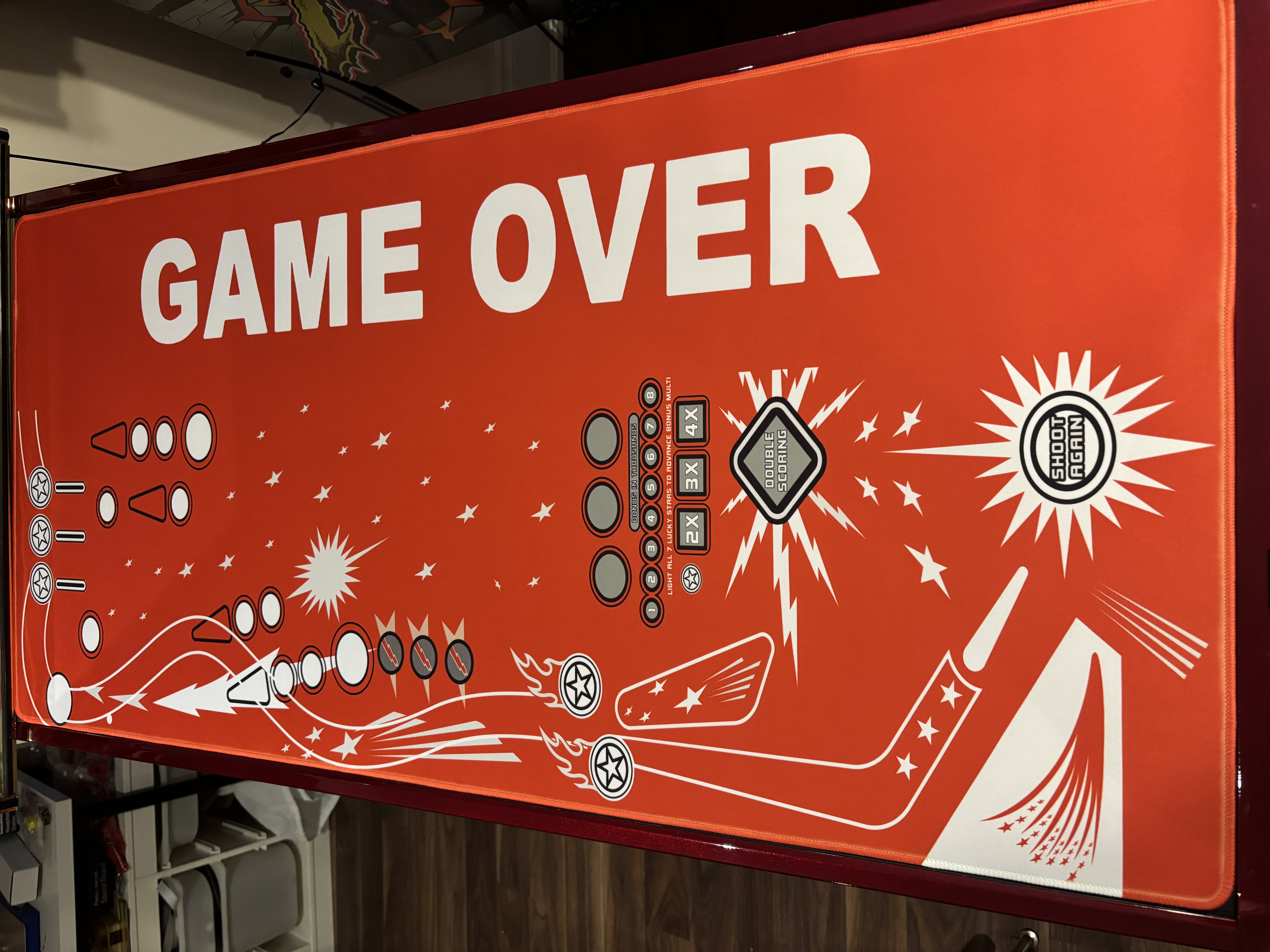 Game Over Black Glass Cover