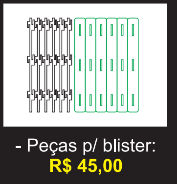 Módulo Premium Pro; Peças para blister
