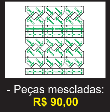 Módulo Premium Pro; Peças mescladas