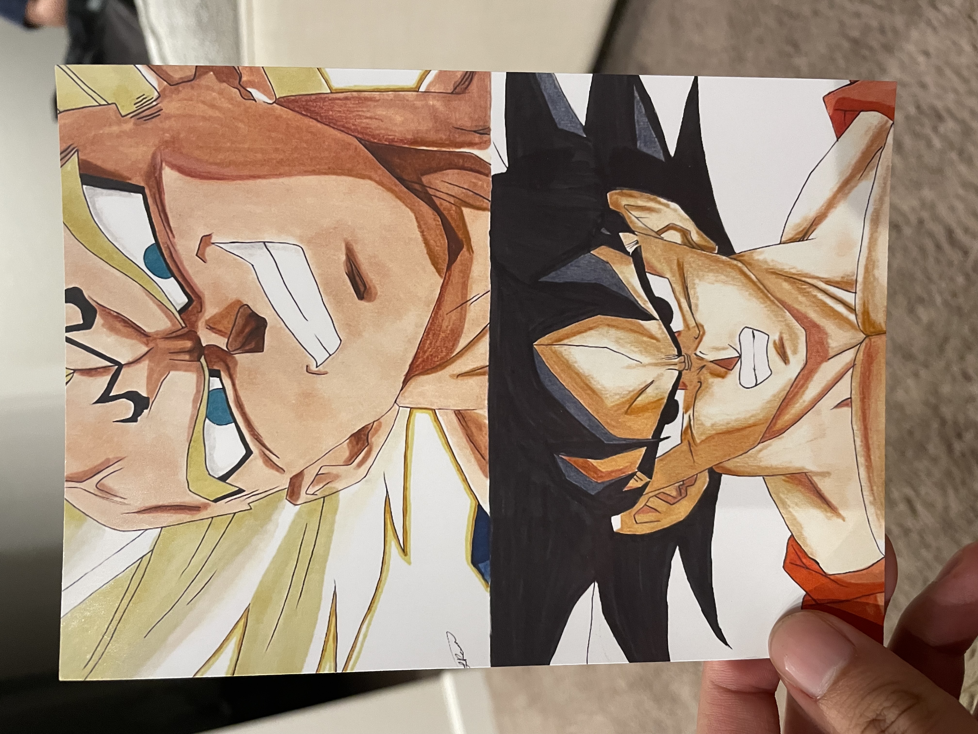 Vegeta (Majin) and Goku/Kakarot