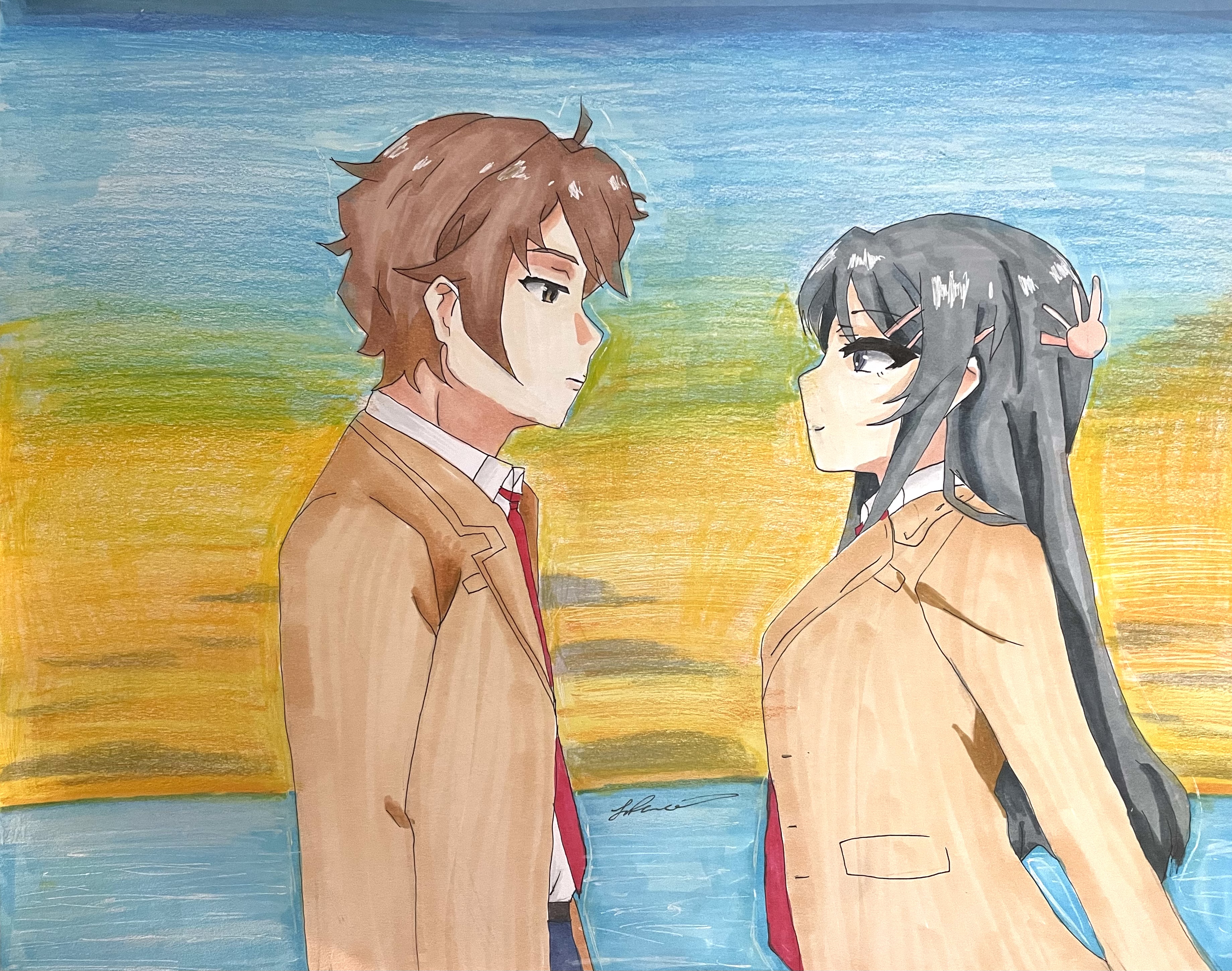 Mai Sakurajima and Sakuta Azusagawa