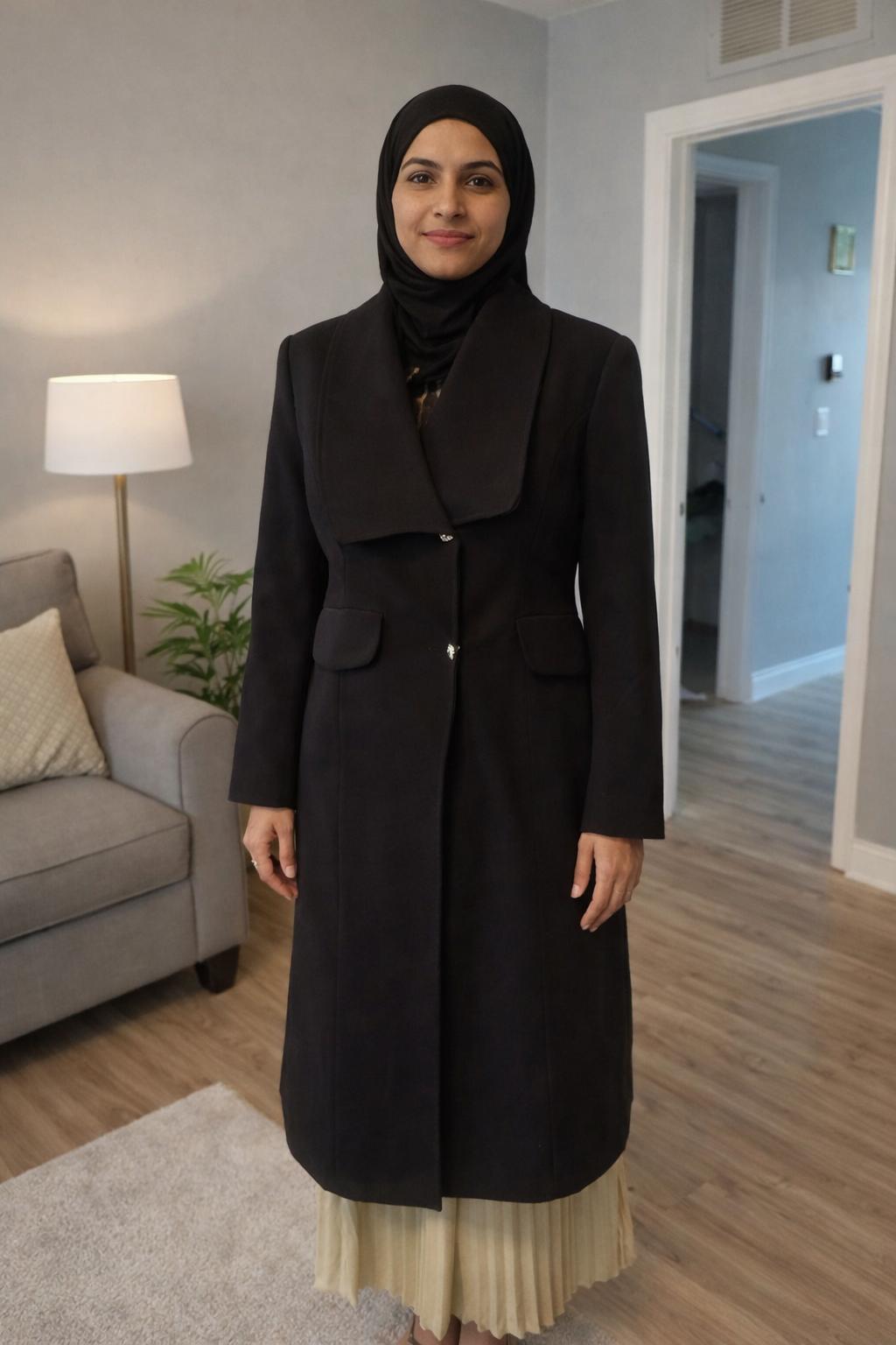 Elegant Black Overcoat