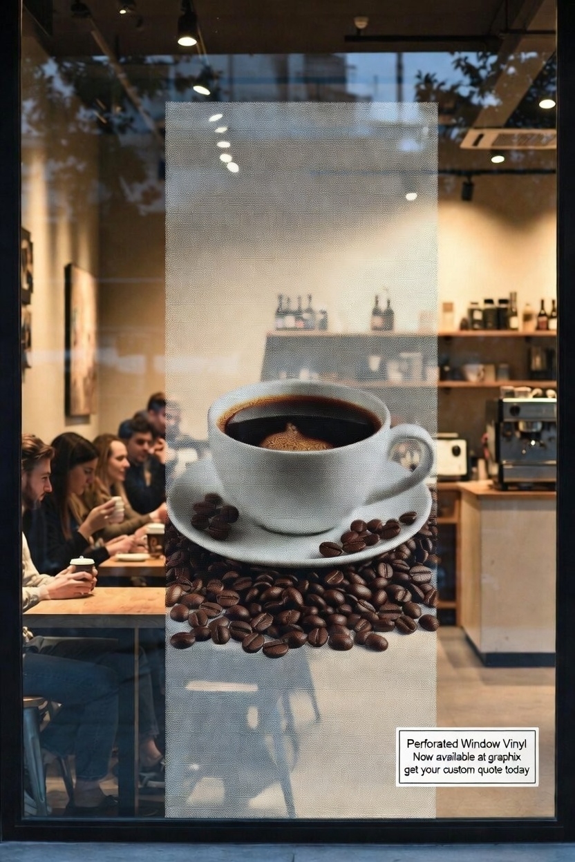 Perforated Window Vinyl