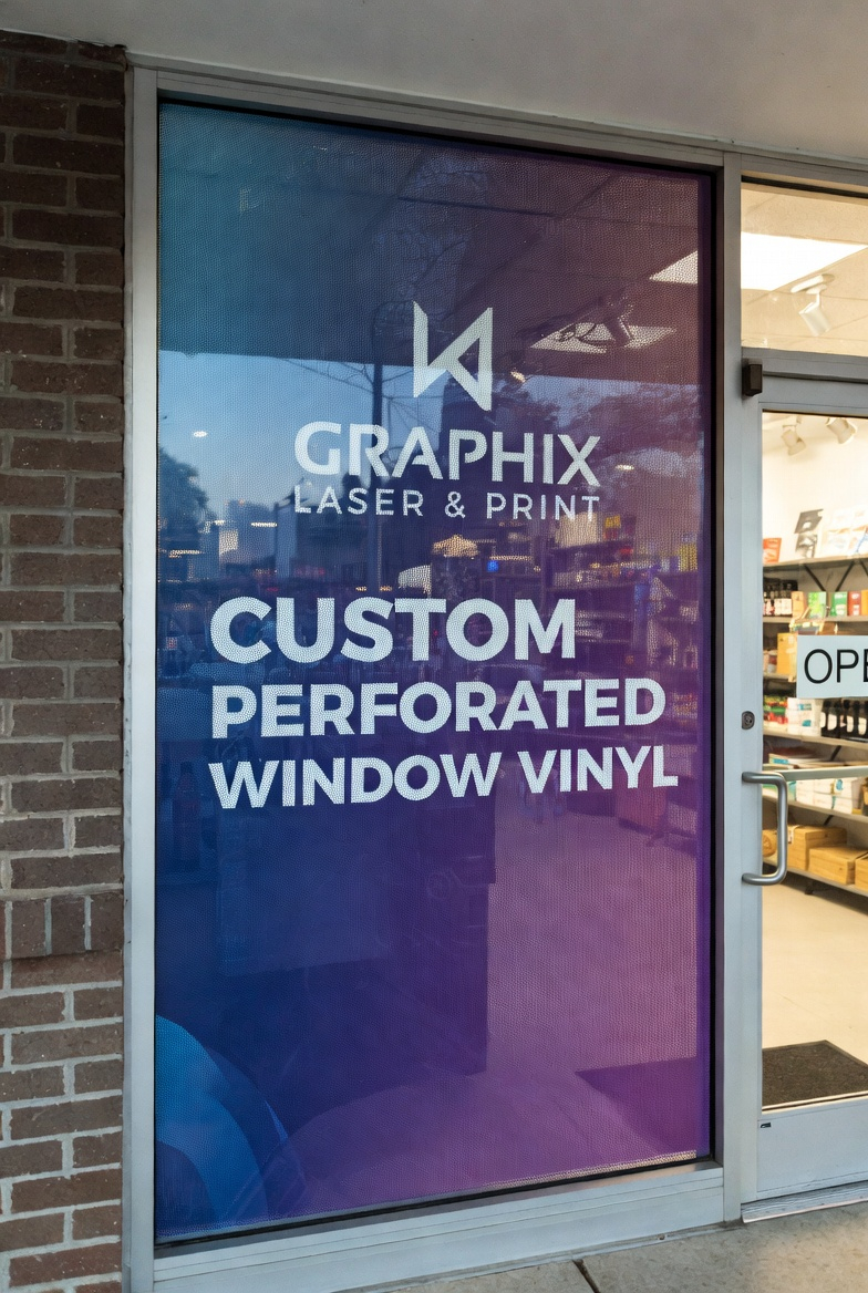 Perforated Window Vinyl