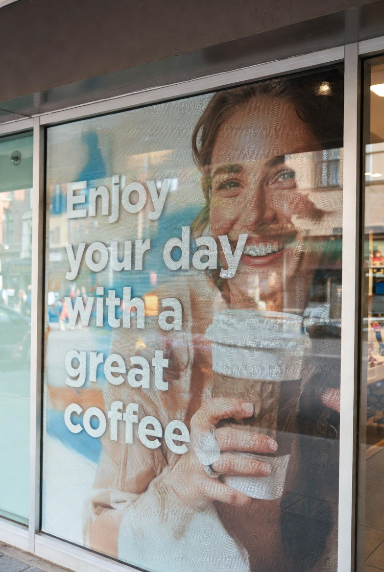 Perforated Window Vinyl