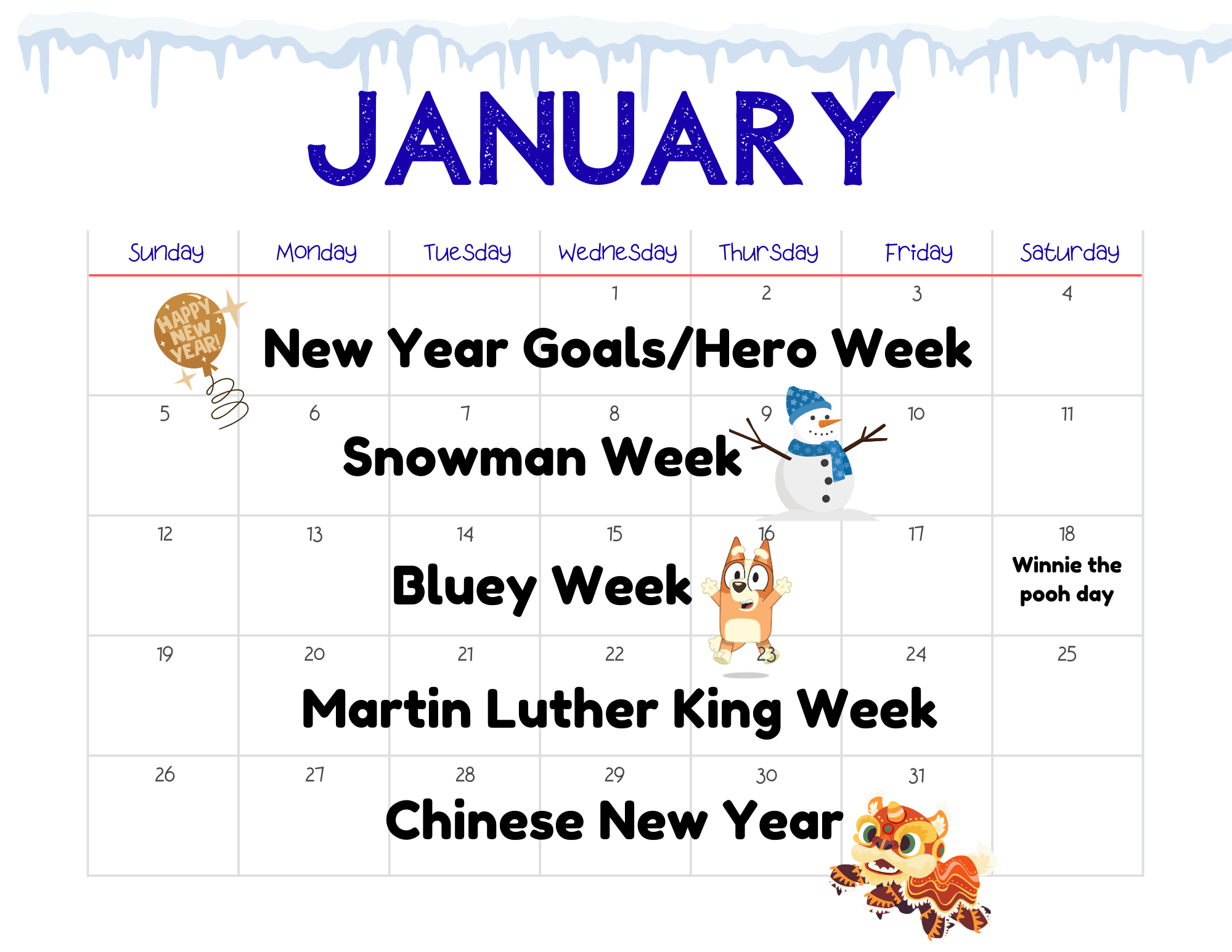 January Curriculum Kit