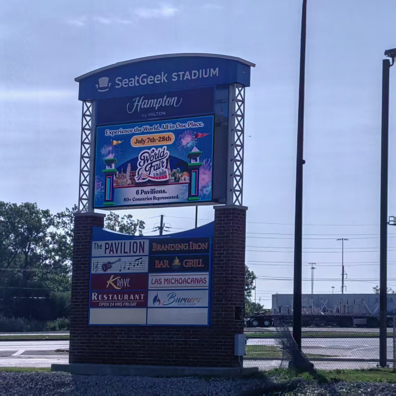 SeatGeek Stadium Entrance Sign