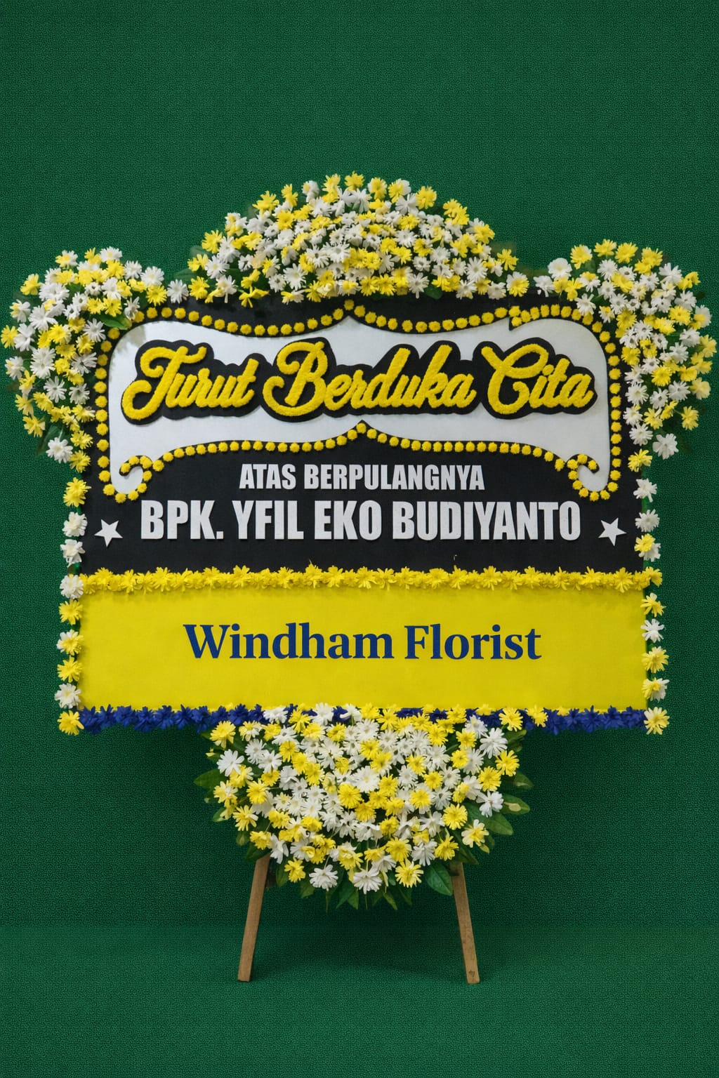 Karangan Bunga Papan Duka Cita