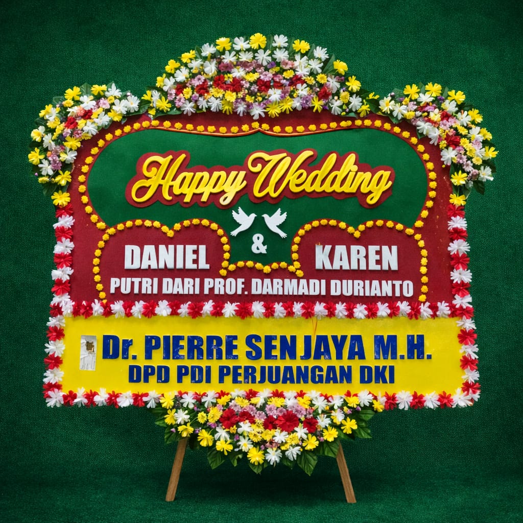Papan Bunga Pernikahan