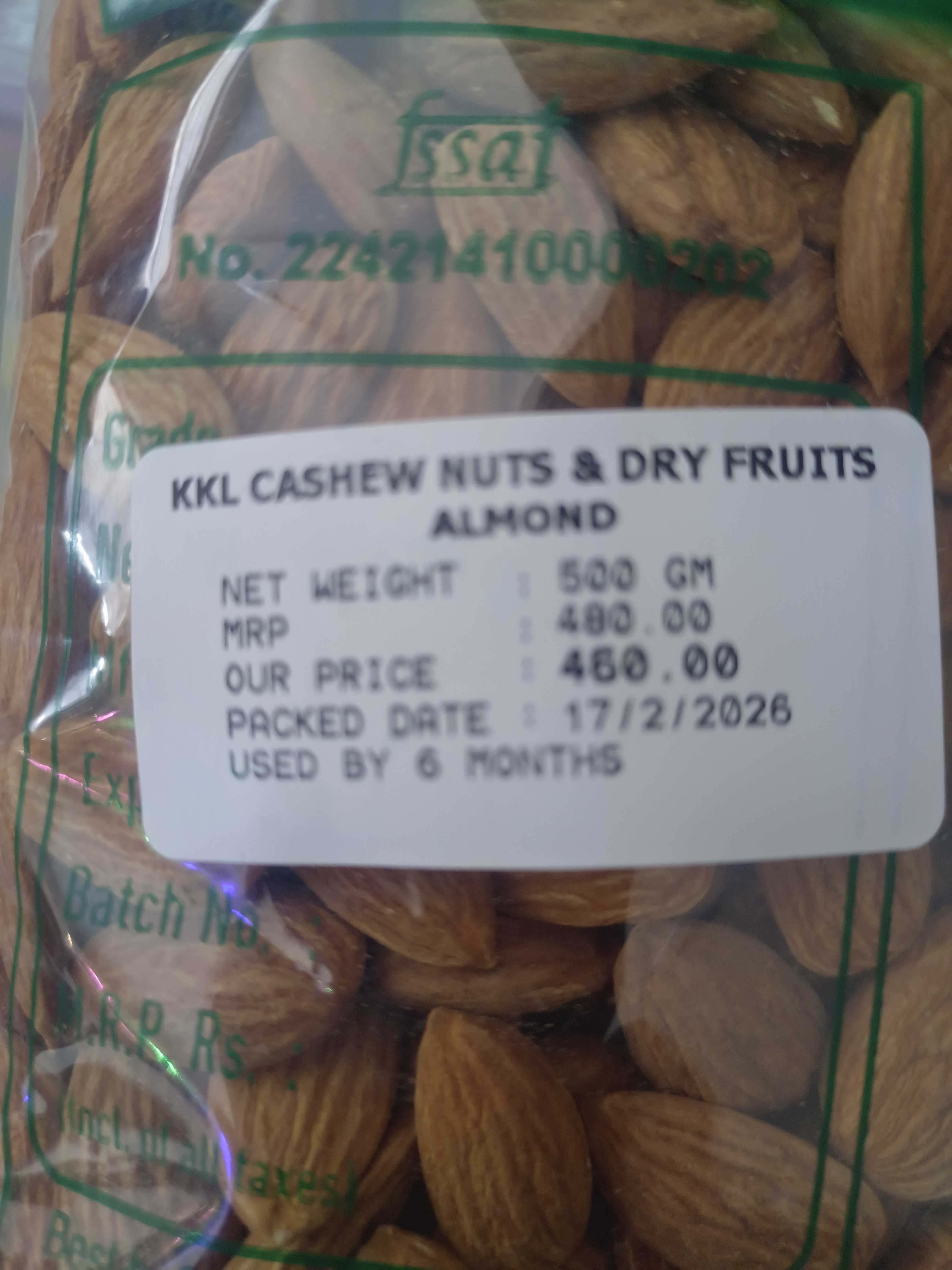 Almonds (500g)