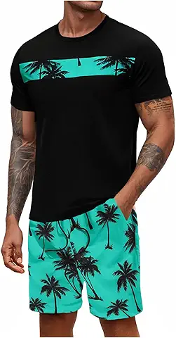 Palm Print Summer Set