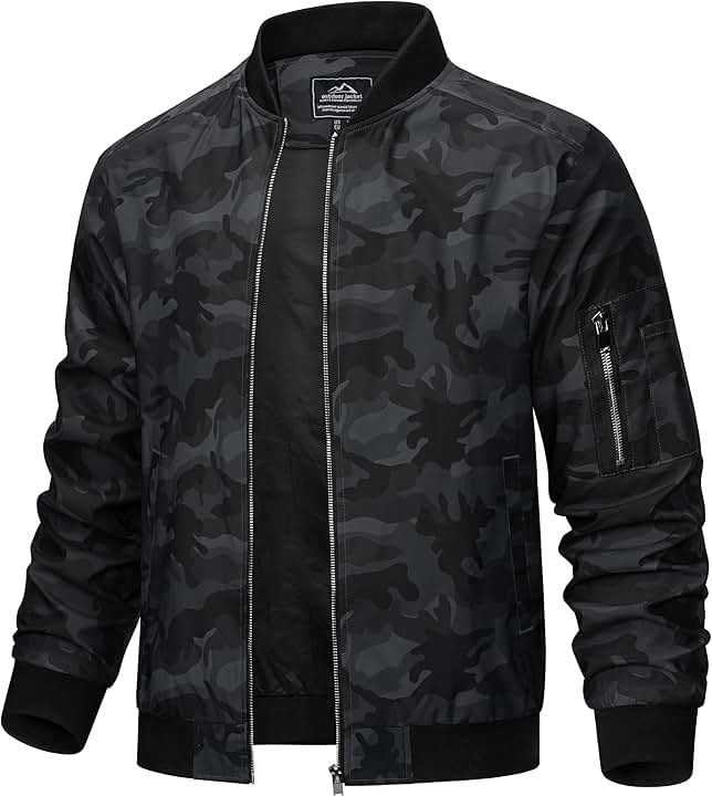 Men's Camouflage Bomber Jacket