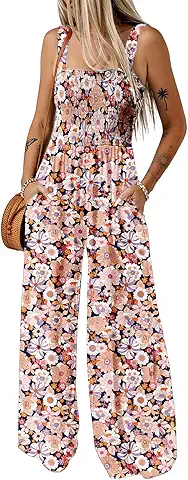 Floral Print Wide Leg Jumpsuit