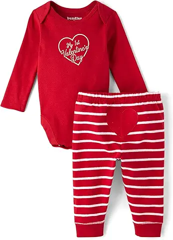 Baby Valentine's Day Outfit Set