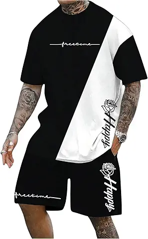 Men's Casual Two-Piece Shorts Set