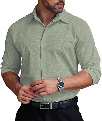 Men's Sage Green Dress Shirt