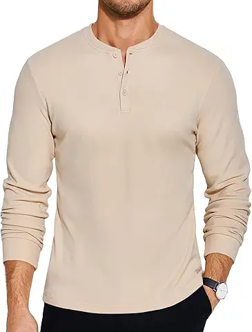 Men's Henley Long Sleeve Shirt