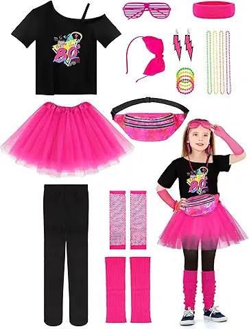 80s Neon Costume Set for Kids