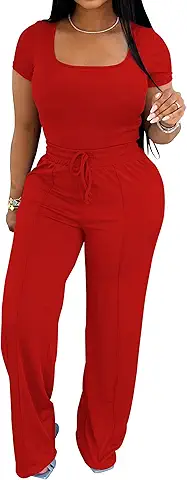 Red Casual Jumpsuit
