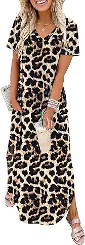 Leopard Print Maxi Dress