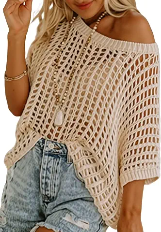 Women’s Crochet Net Top