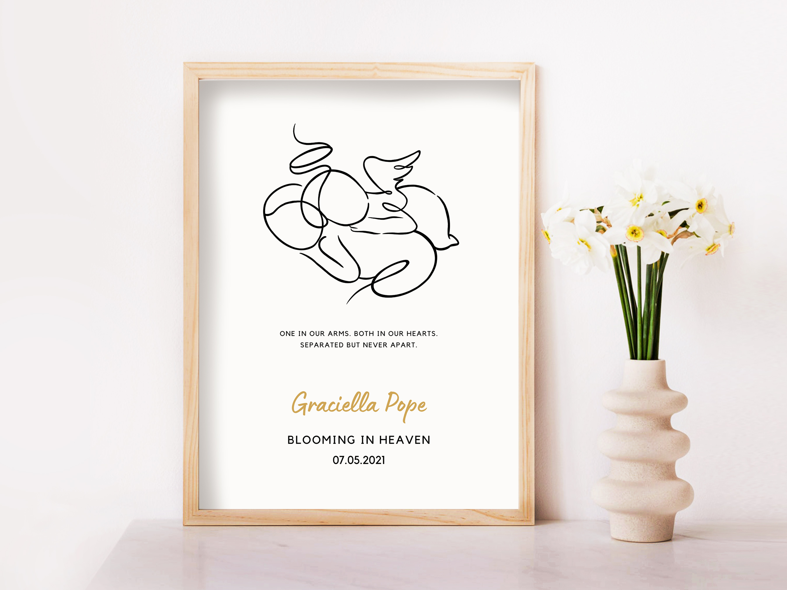 Twin Angel Baby Wall Art